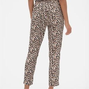 Banana Republic 100% Lyocell Leopard Print Ankle Pull-on Pants